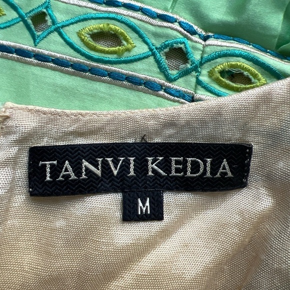 Tanvi Kedia Ombré Chameli Embroidered Fit & Flare Dress - Picture 8 of 10